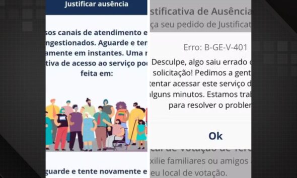 Eleitores enfrentam dificuldades para justificar ausência pelo aplicativo e-Título