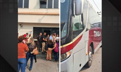 Passageiros de ônibus são agredidos em assalto na Avenida Brasil.