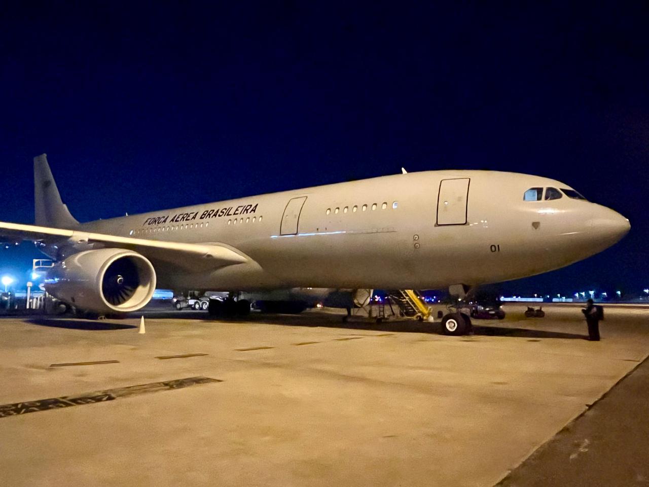 Avião do modelo KC-30, da Força Aérea Brasileira.