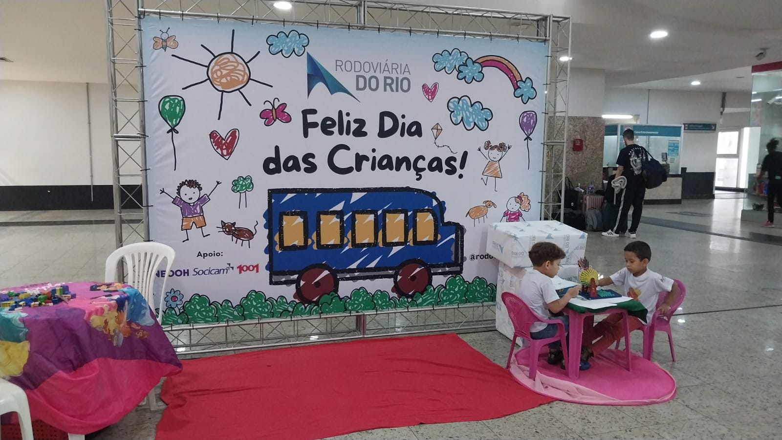 Rodoviária do Rio comemora Dia das Crianças com atividades gratuitas