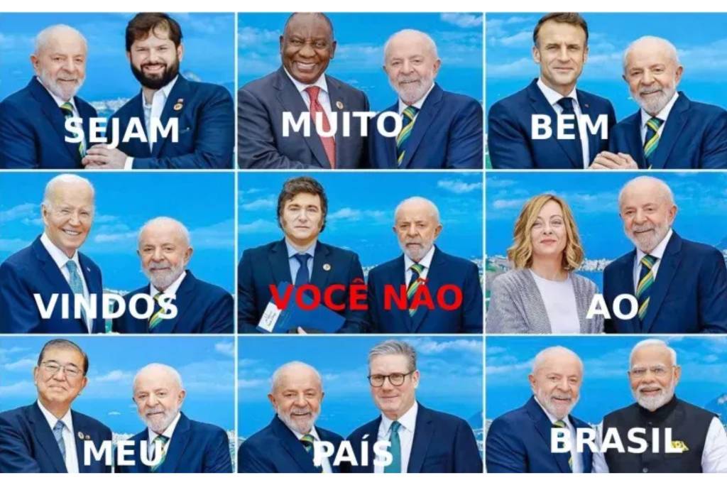 Encontro entre Lula e Milei no G20 gera memes