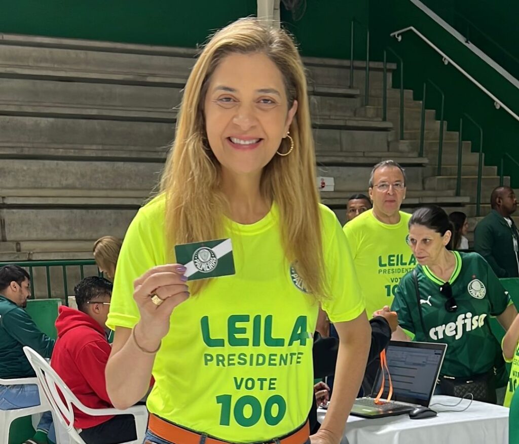 Leila Pereira é reeleita presidente do Palmeiras até 2027