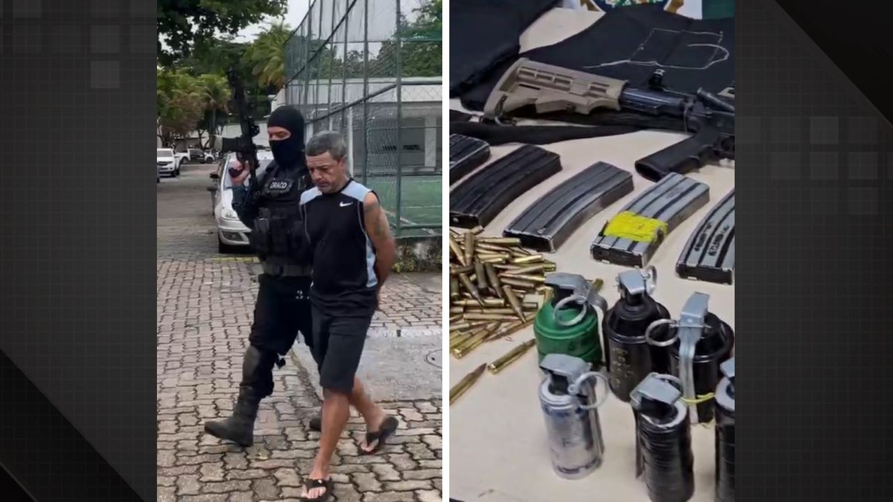 Polícia apreende armas de guerra e prende suspeito de homicídio em Del Castilho