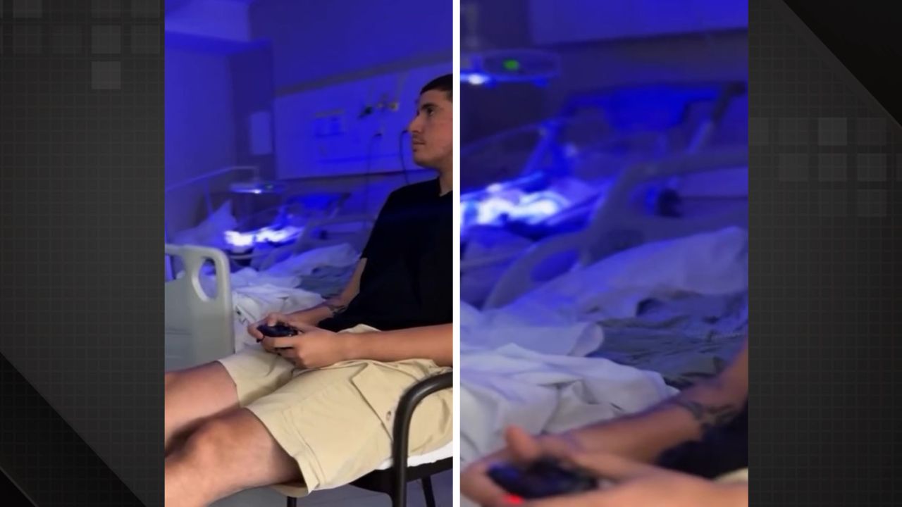 Papai gamer viraliza ao levar videogame para maternidade