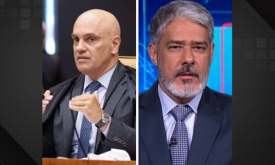 Alexandre de Moraes e William Bonner