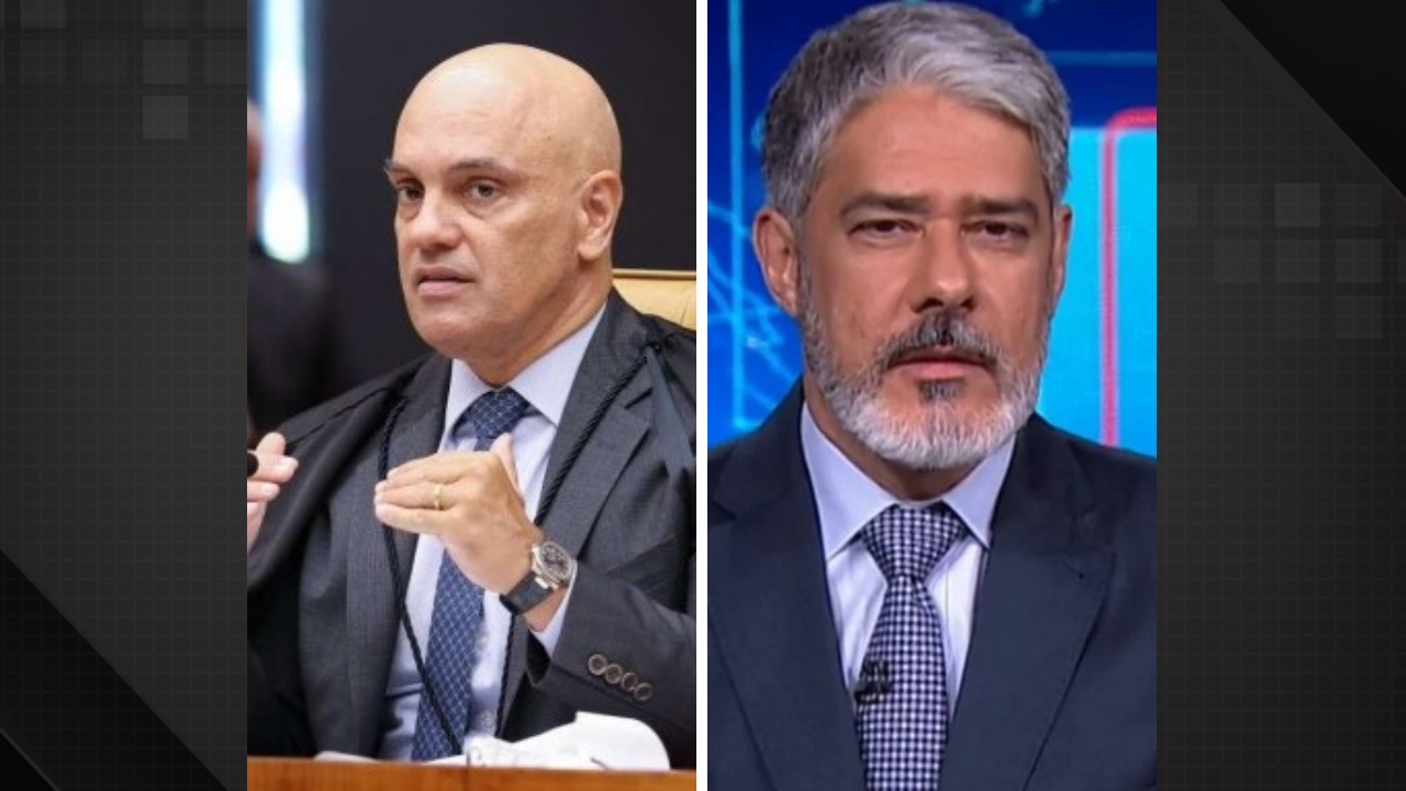 Alexandre de Moraes e William Bonner