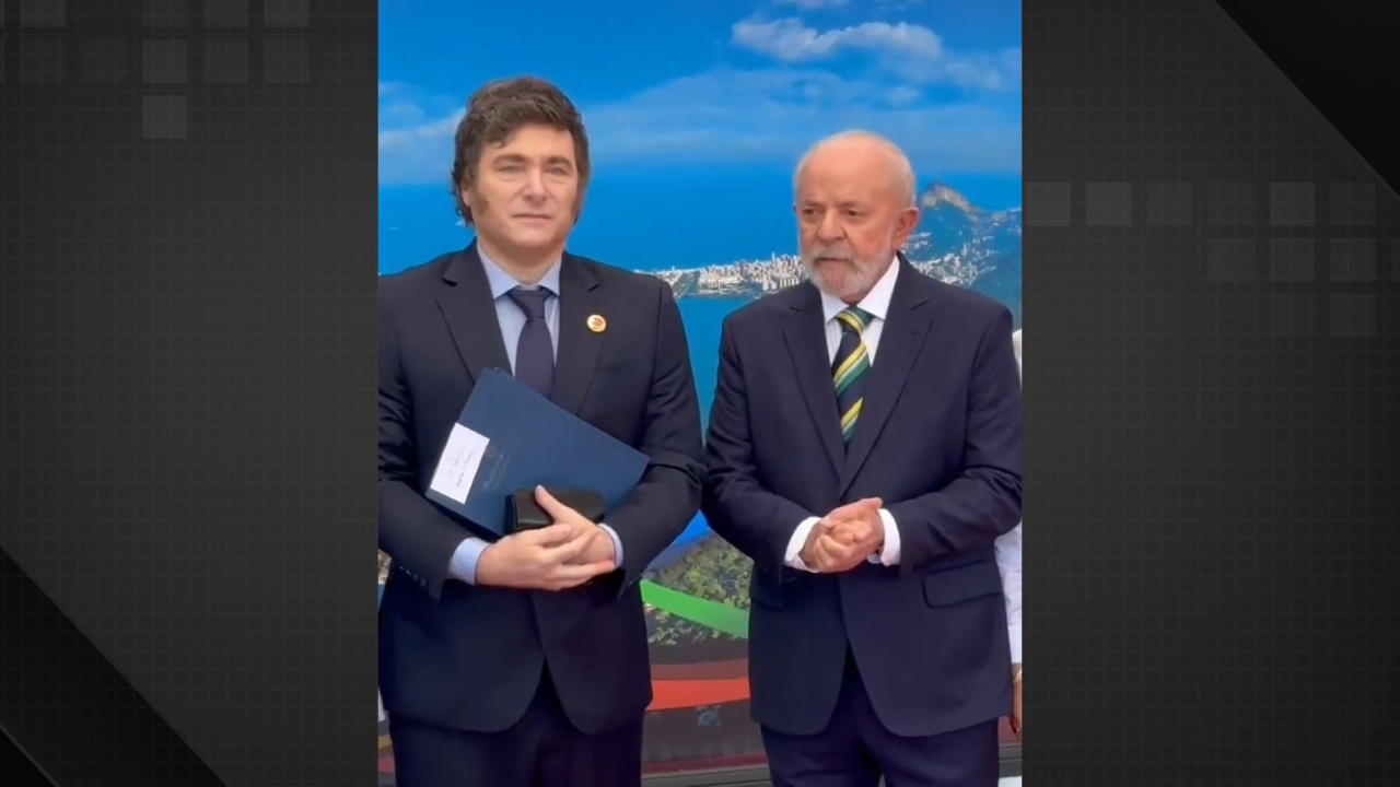 Luiz Inácio Lula da Silva e Javier Milei no G20