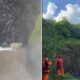 Bombeiros resgatam boi em cachoeira de Minas