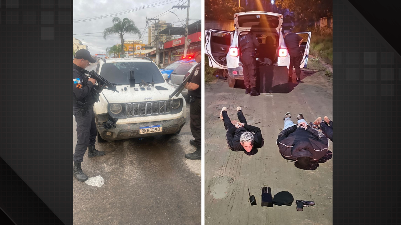 PM prende quatro criminosos acusados de praticar roubos de carga naBR-101 em Itaboraí