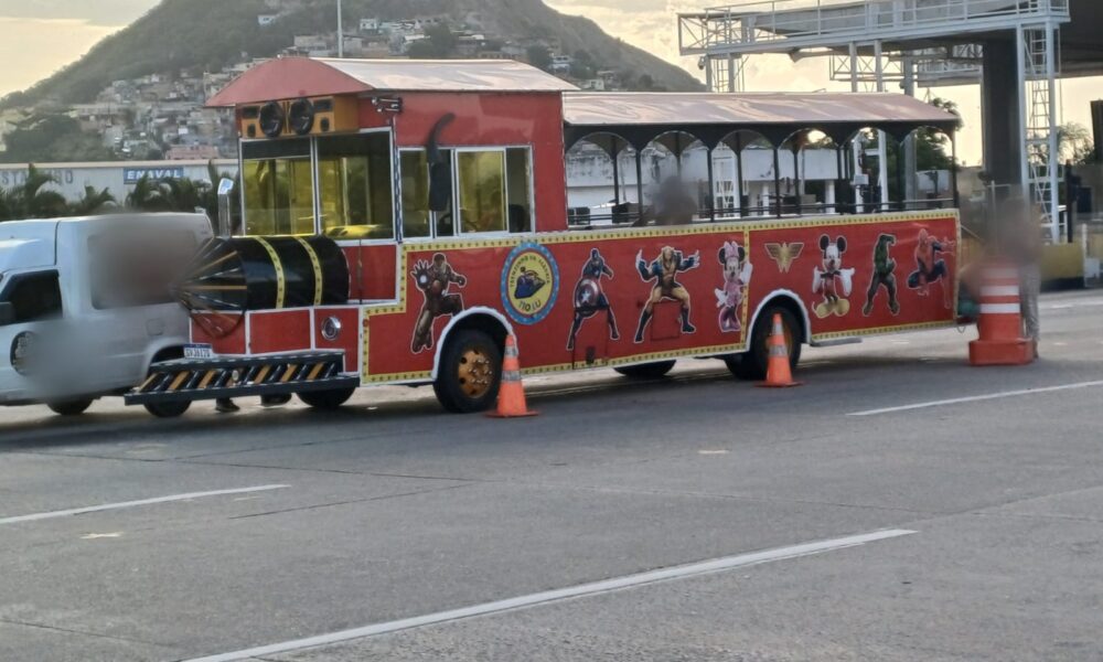 The PRF confiscated a “little train of joy” with more than ten traffic violations in Niterói