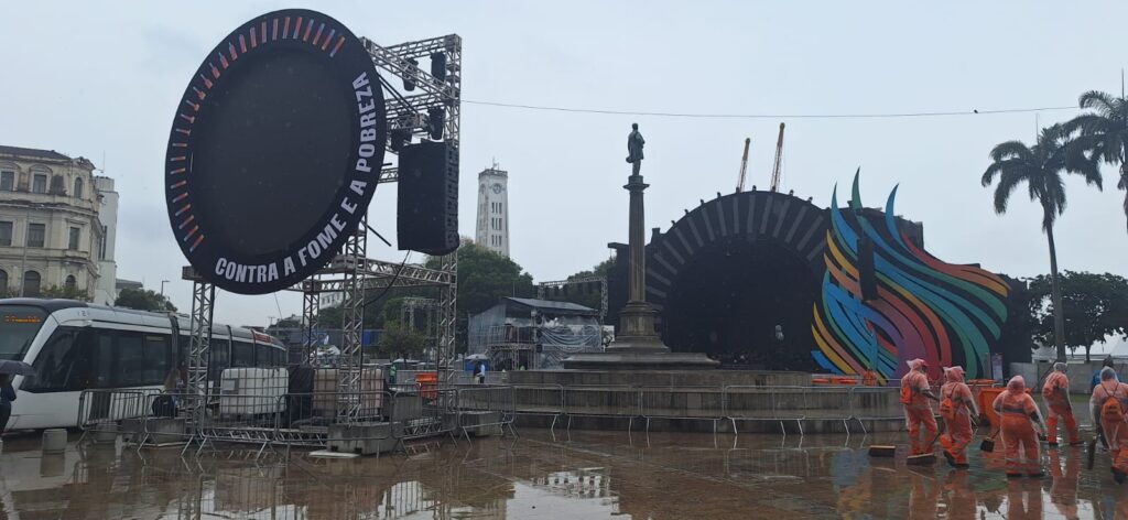 Evento do G20 na Praça Mauá.