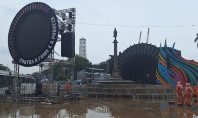 Evento do G20 na Praça Mauá.