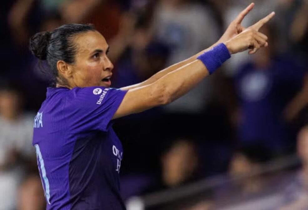 Marta em ação pelo Orlando Pride, dos Estados Unidos