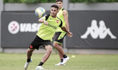 Alegria. Treino do Vasco (Foto: Matheus Lima/Vasco)