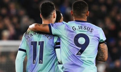 Gabriel Jesus e Martinelli se destacam no Arsenal pela Premier League