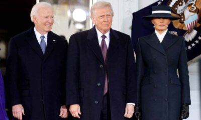 Trump e Biden chegam juntos ao Capitólio para cerimônia de posse