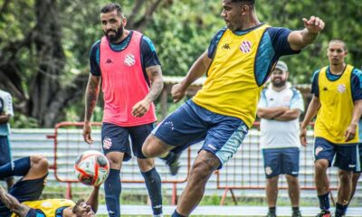 Fabinho. Treino do Bangu (Foto: Allan Pereira/Bangu AC)