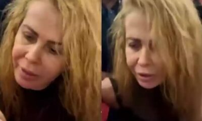 Joelma em montagem com aparência abatida