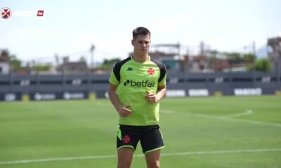 Estrella. Treino do Vasco (Foto: Reprodução/Vasco TV)