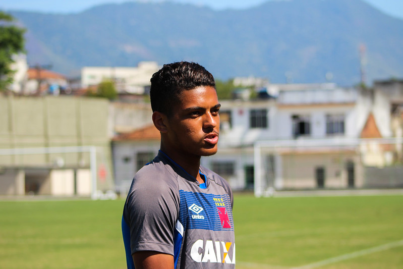 Evander no Vasco em 2017 (Foto: Matheus Lima/Vasco)