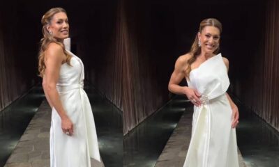 O vestido branco escolhido por Elaine Mickely no casamento da filha!