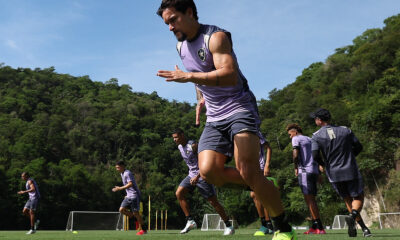 Treino do Botafogo (Foto: Vitor Silva/Botafogo FR)