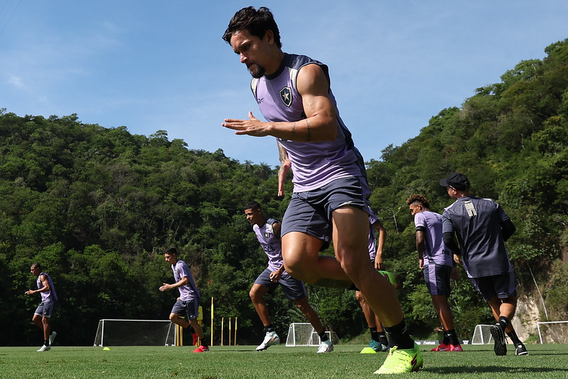 Treino do Botafogo (Foto: Vitor Silva/Botafogo FR)