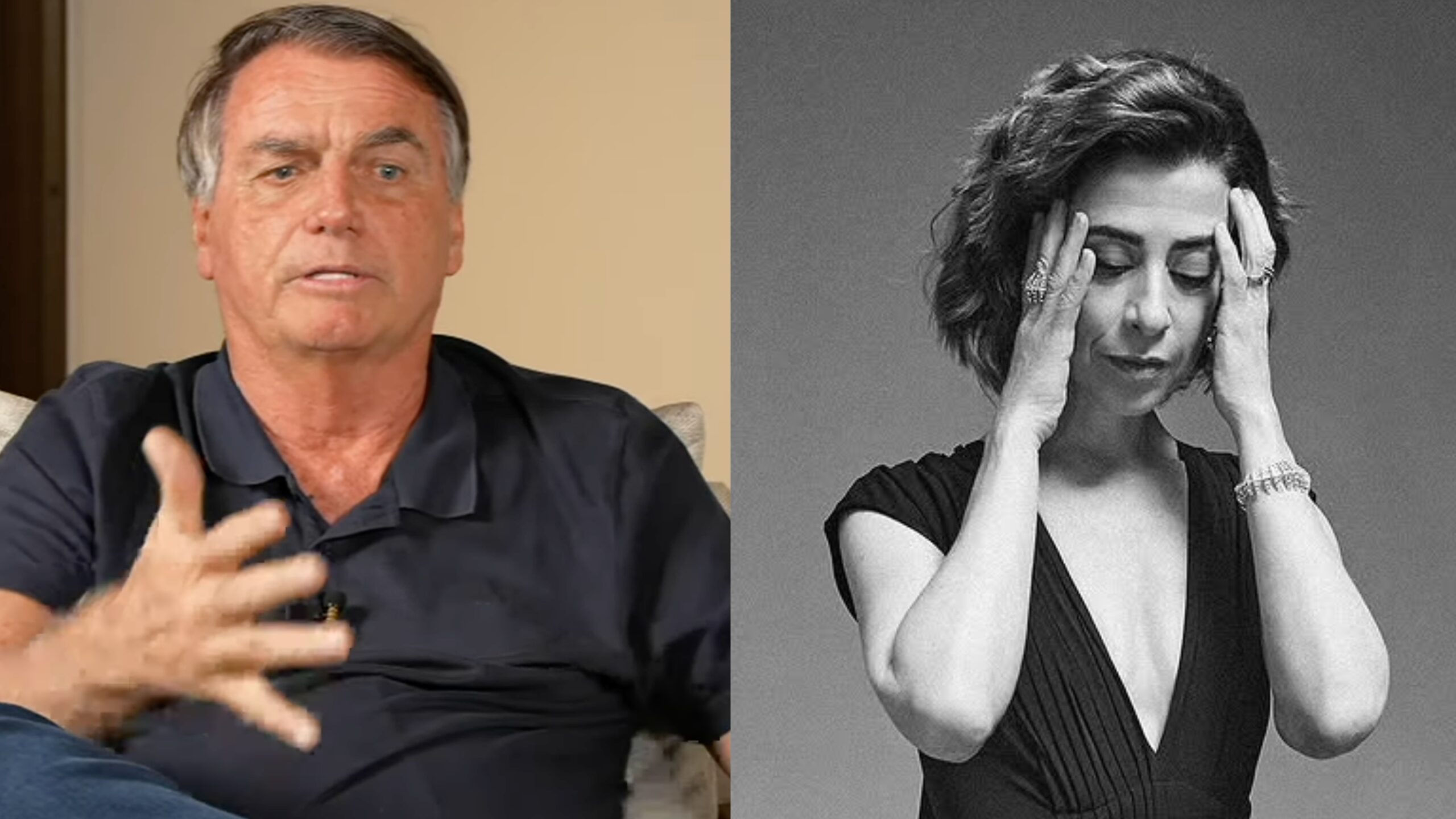 Bolsonaro e Fernanda Torres - Reprodução Instagram