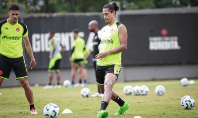 Maurício Lemos. Treino do Vasco (Foto: Matheus Lima/Vasco)