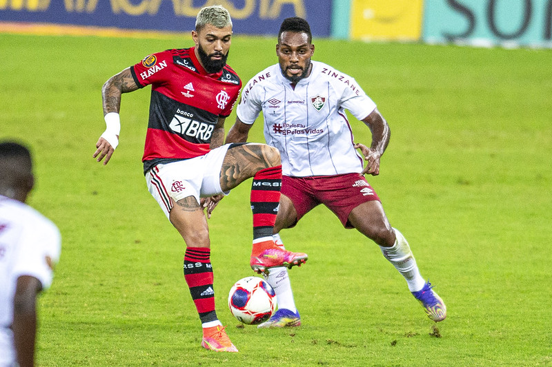 Gabigol e Luccas Claro na final do Campeonato Carioca