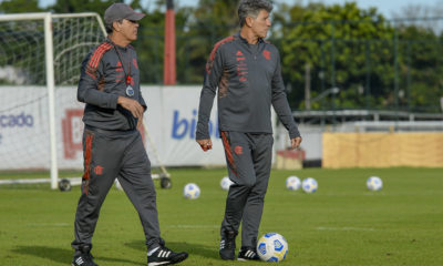 Renato Gaúcho comanda treino do Flamengo
