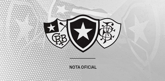 Banner da nota oficial do clube