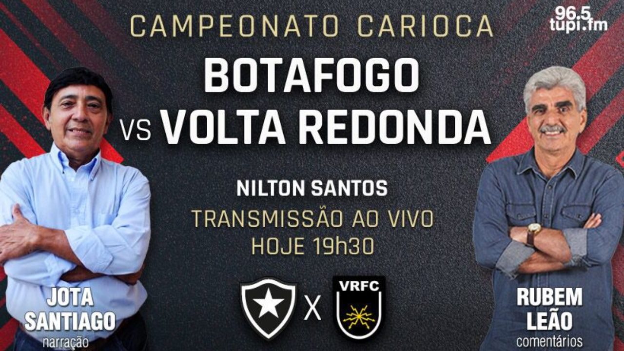 AO VIVO, VOLTA REDONDA X BOTAFOGO