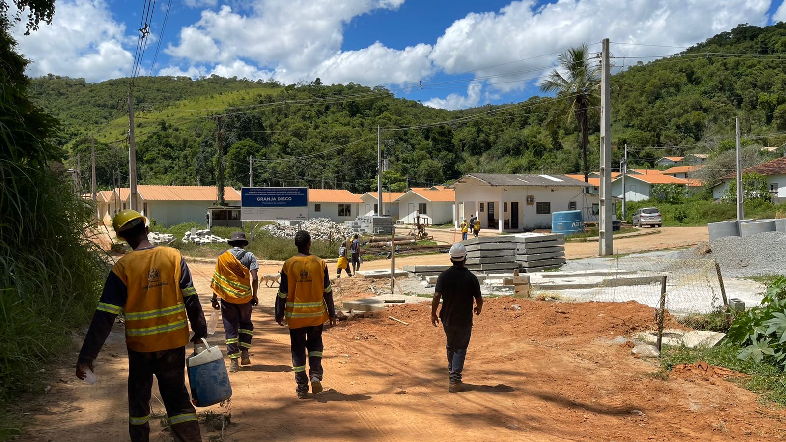 Obras do condomínio Granja Disco em Areal