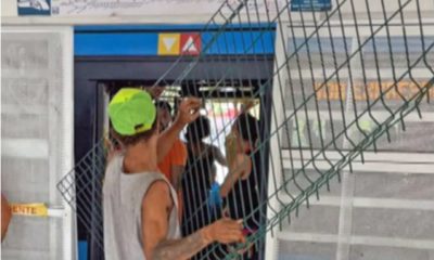 Homem é flagrado embarcando com grade furtada no BRT