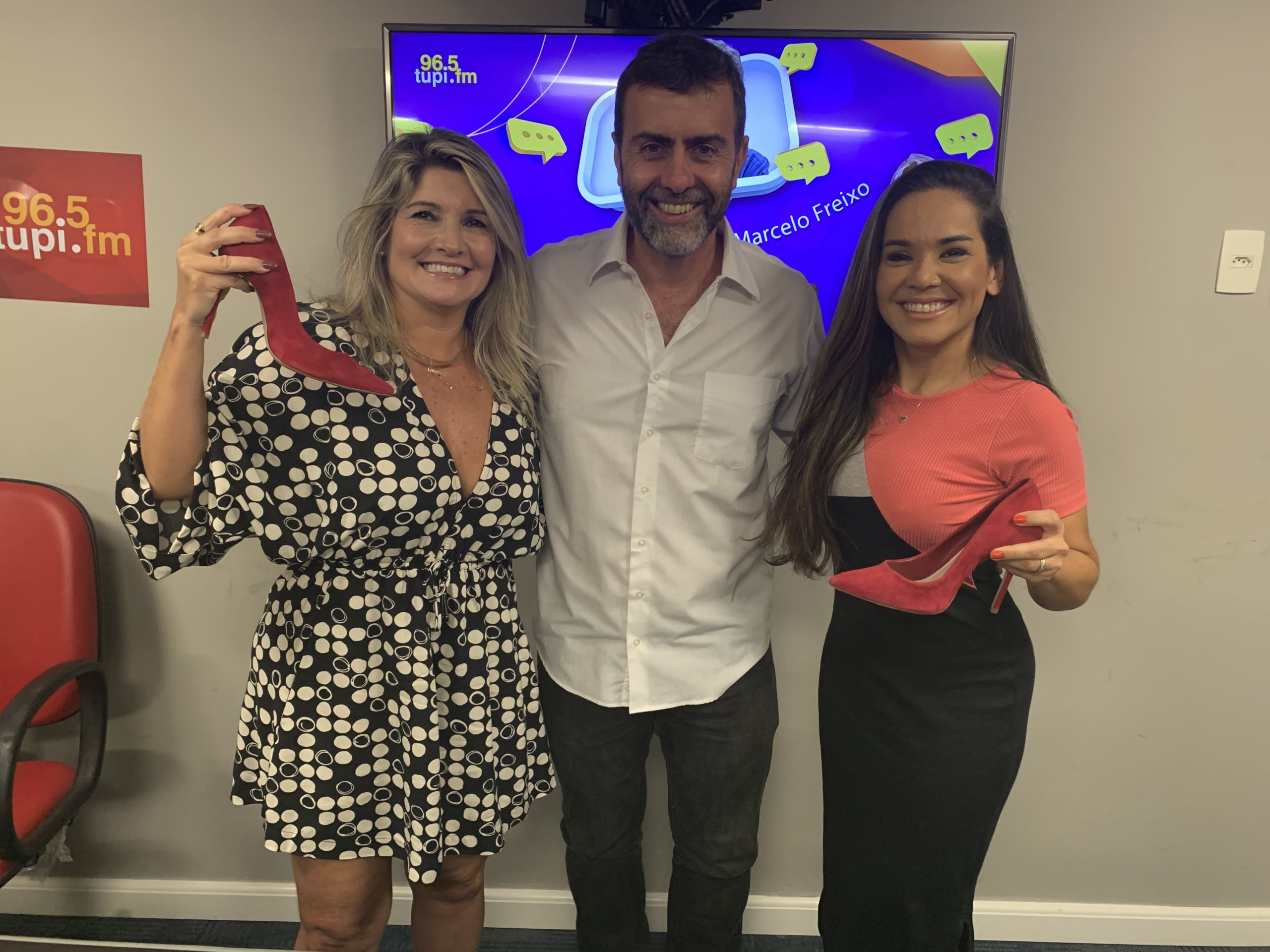 Confira Os Bastidores Do De Frente Com Elas Com Marcelo Freixo Super Radio Tupi