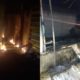 incêndio atinge a estação do BRT Olof Palm no Recreio dos Bandeirantes