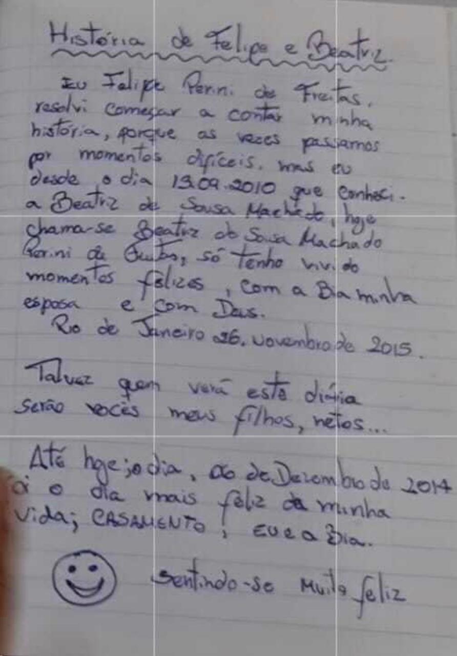 Caderno de anotações de policial militar