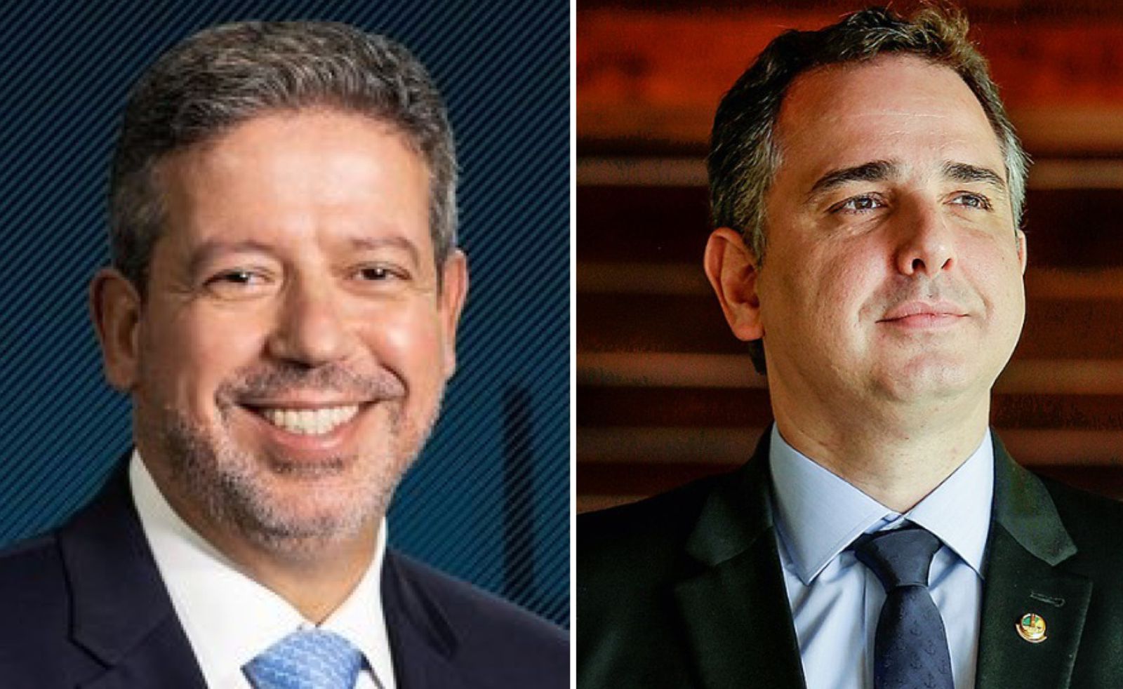 Arthur Lira, presidente da Câmara dos Deputados; e Rodrigo Pacheco, presidente do Senado