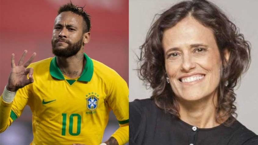 Montagem com Neymar e Zélia Duncan