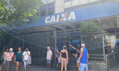 Agência da Caixa Econômica Federal em Bonsucesso, na Zona Norte do Rio