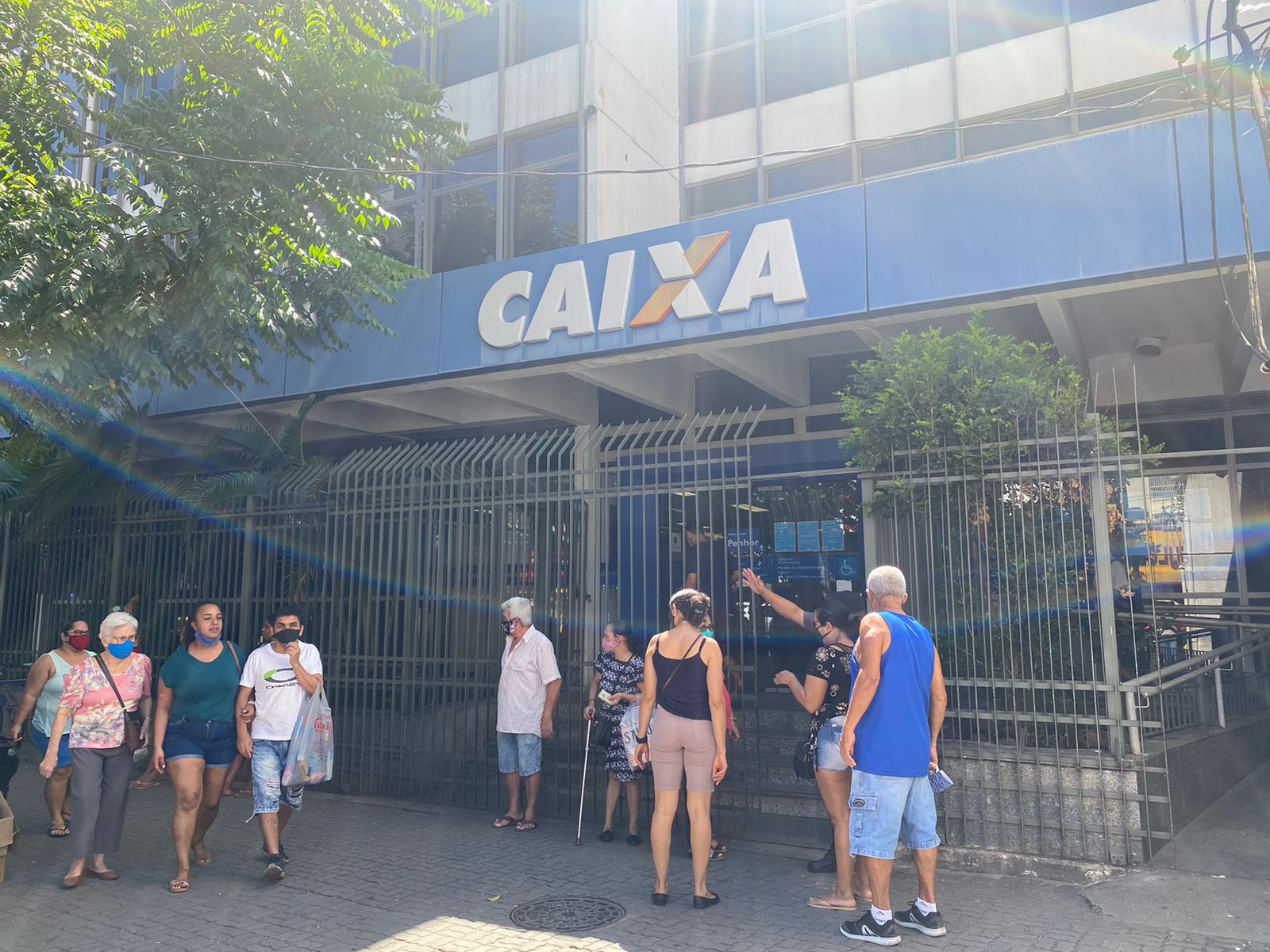 Agência da Caixa Econômica Federal em Bonsucesso, na Zona Norte do Rio