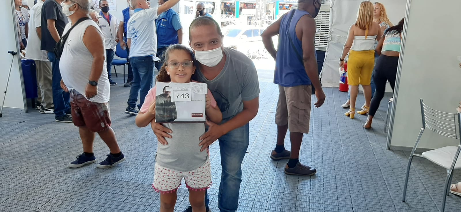 pai emocionado semana da saúde caxias