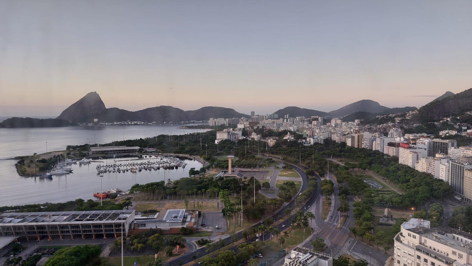 Vista aérea do Aterro do Flamengo