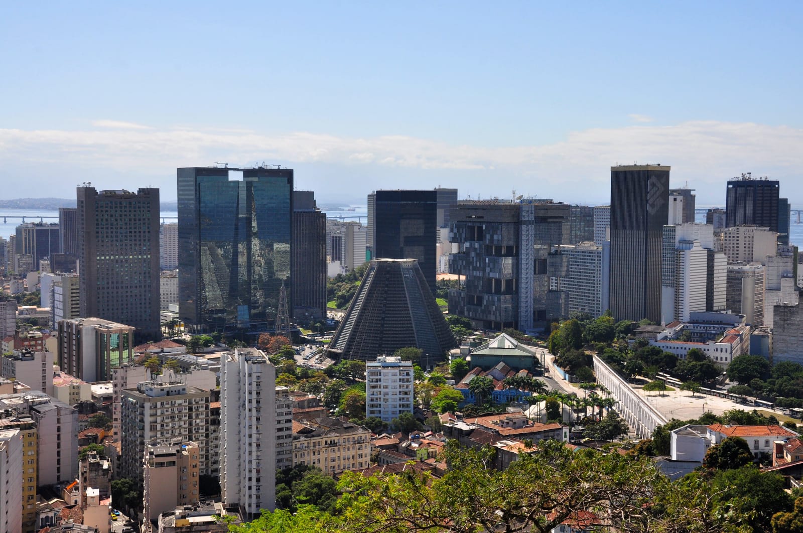 Vista aérea da Catedral do Rio