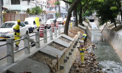 Prefeitura realiza obra de recuperação das margens do Rio Maracanã