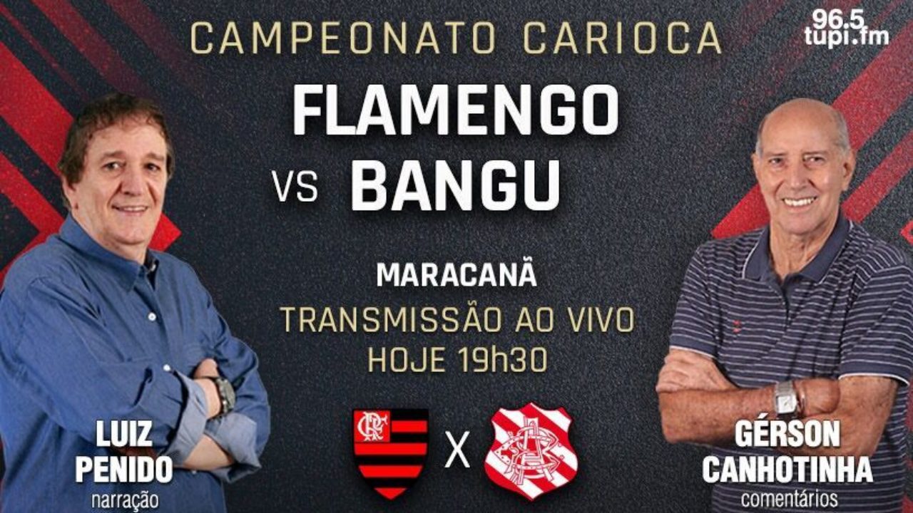 Onde assistir Bangu x Flamengo AO VIVO pelo Campeonato Carioca