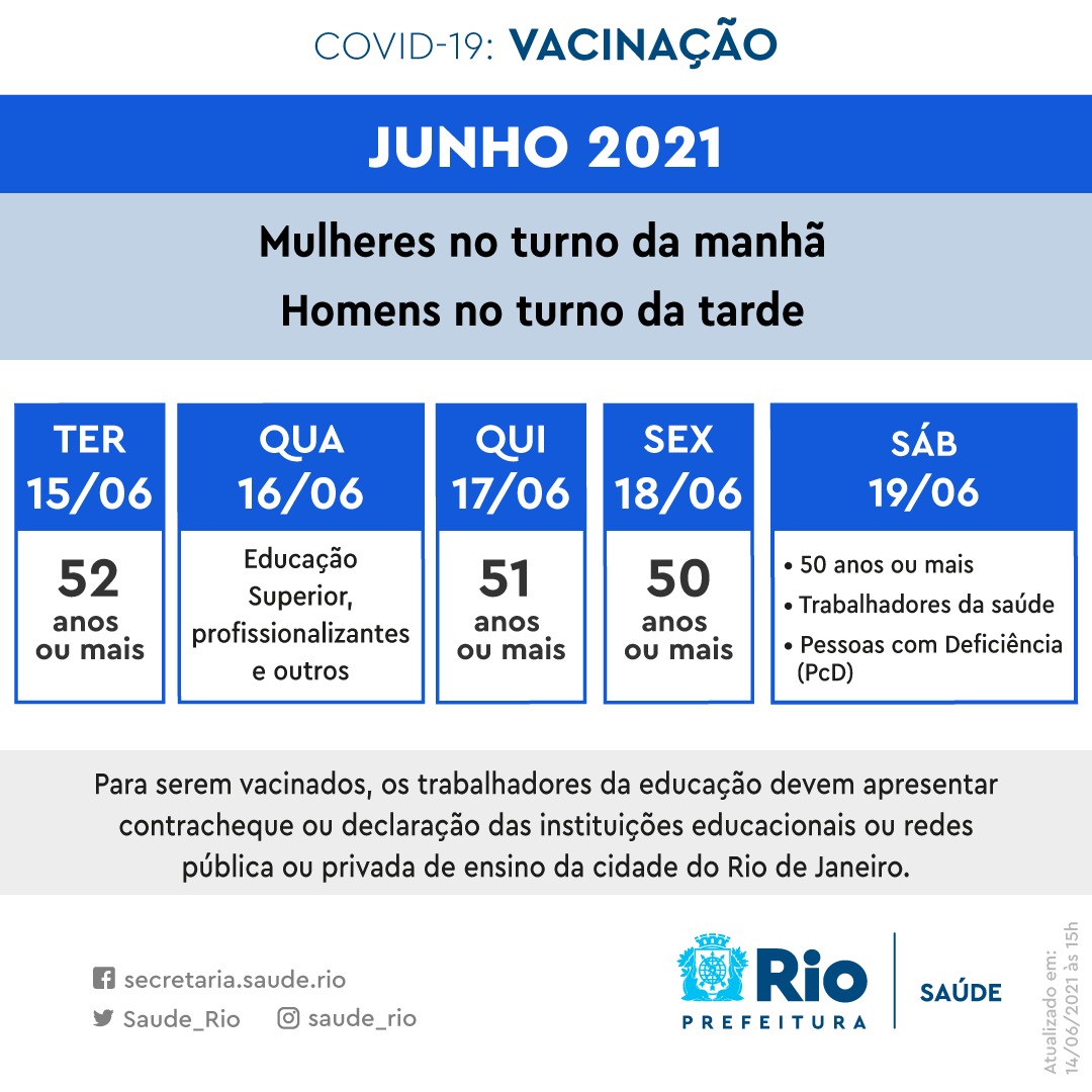 Prefeitura divulga novo calendário de vacinação (Divulgação: Secretaria Municipal de Saúde)