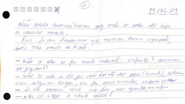 Trecho da carte de Jairinho em que o ex-vereador alega que ainda não se sabe a causa da morte de Henry Borel