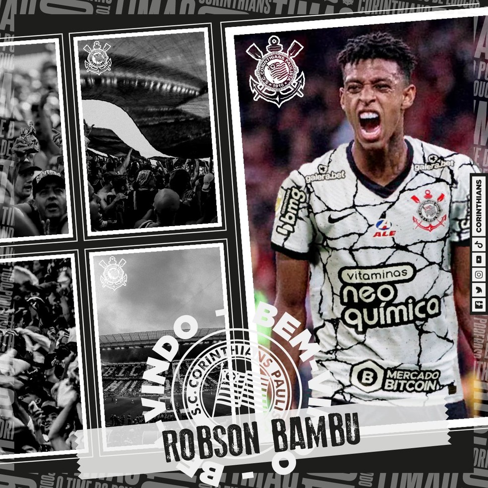 Robson Bambu é anunciado pelo Corinthians